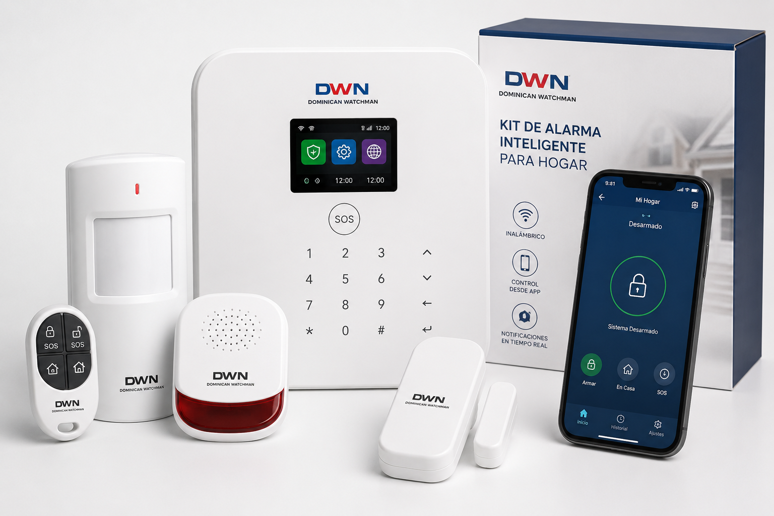 Kit de Alarma Inteligente para Hogar