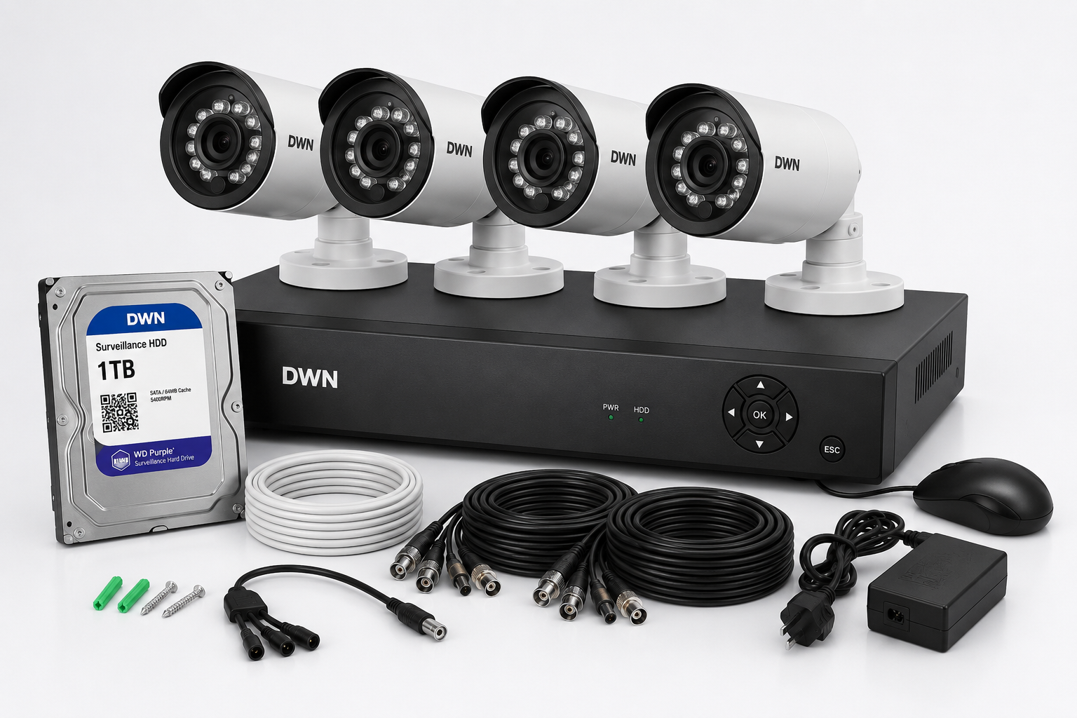 Kit CCTV Profesional 4 Cámaras